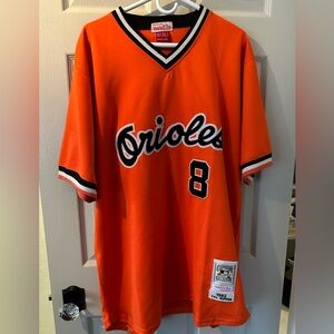 Cal Ripken Jr. Baltimore Orioles Mitchell & Ness Throwback Jersey - Orange